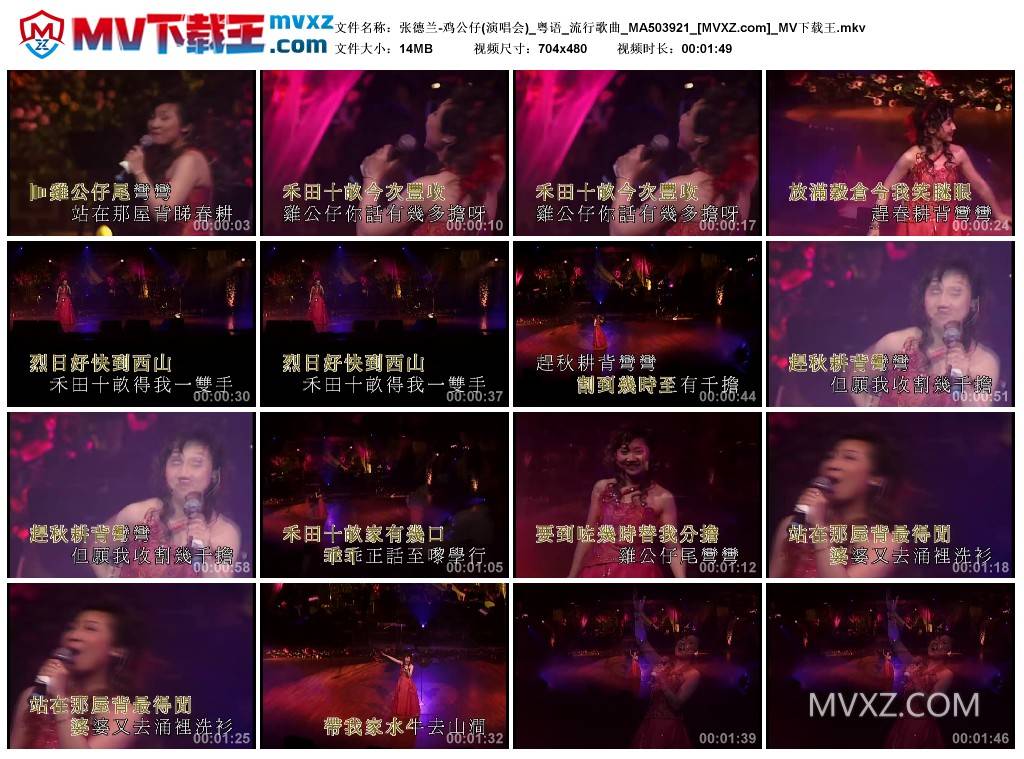张德兰-鸡公仔(演唱会)_粤语_流行歌曲_MA503921